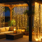 200/300 LED USB Curtain Fairy String Lights with 8 Modes Remote Control Timer_5