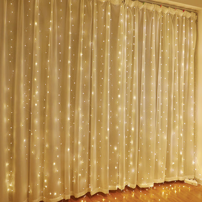 200/300 LED USB Curtain Fairy String Lights with 8 Modes Remote Control Timer_16