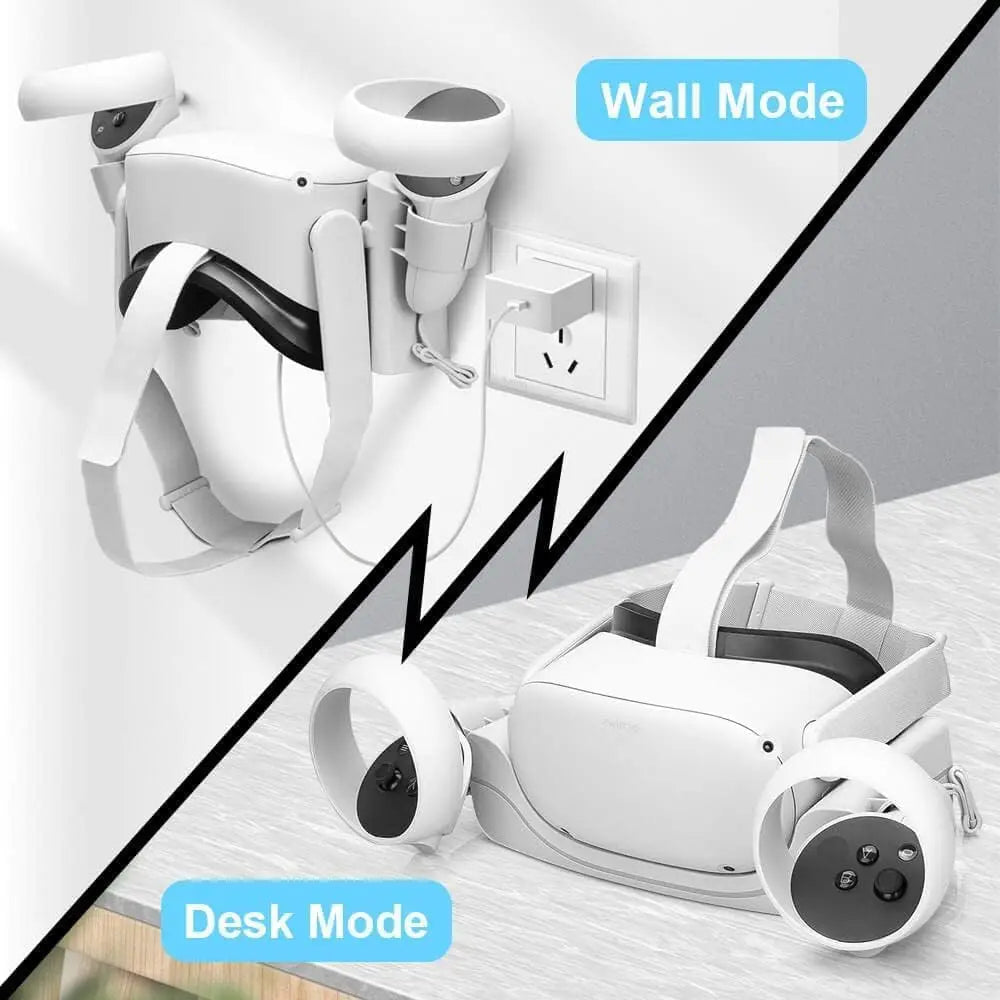 Charging Base Fast Charging Quest 2 Rack Charging Station Wall-Mounted with LED Indicator Charging Port