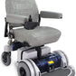 Electric Wheelchair - Motorized Power Chair and Mobility Scooter | LX-5 Blue Trim, 17-Inch Reclining Adult Seat