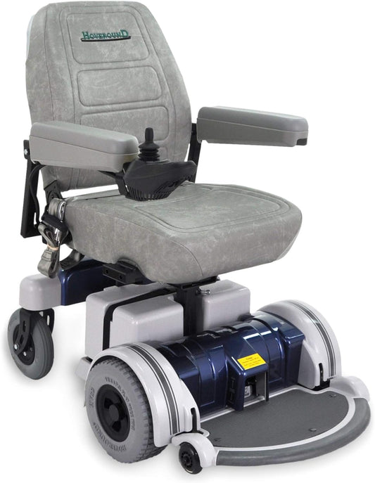 Electric Wheelchair - Motorized Power Chair and Mobility Scooter | LX-5 Blue Trim, 17-Inch Reclining Adult Seat