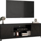 TV Stand, Moden 6 Cubby TV Stand for 75-Inch TV, Television Stands Entertainment Center Media Stand with Storage TV Table Stand