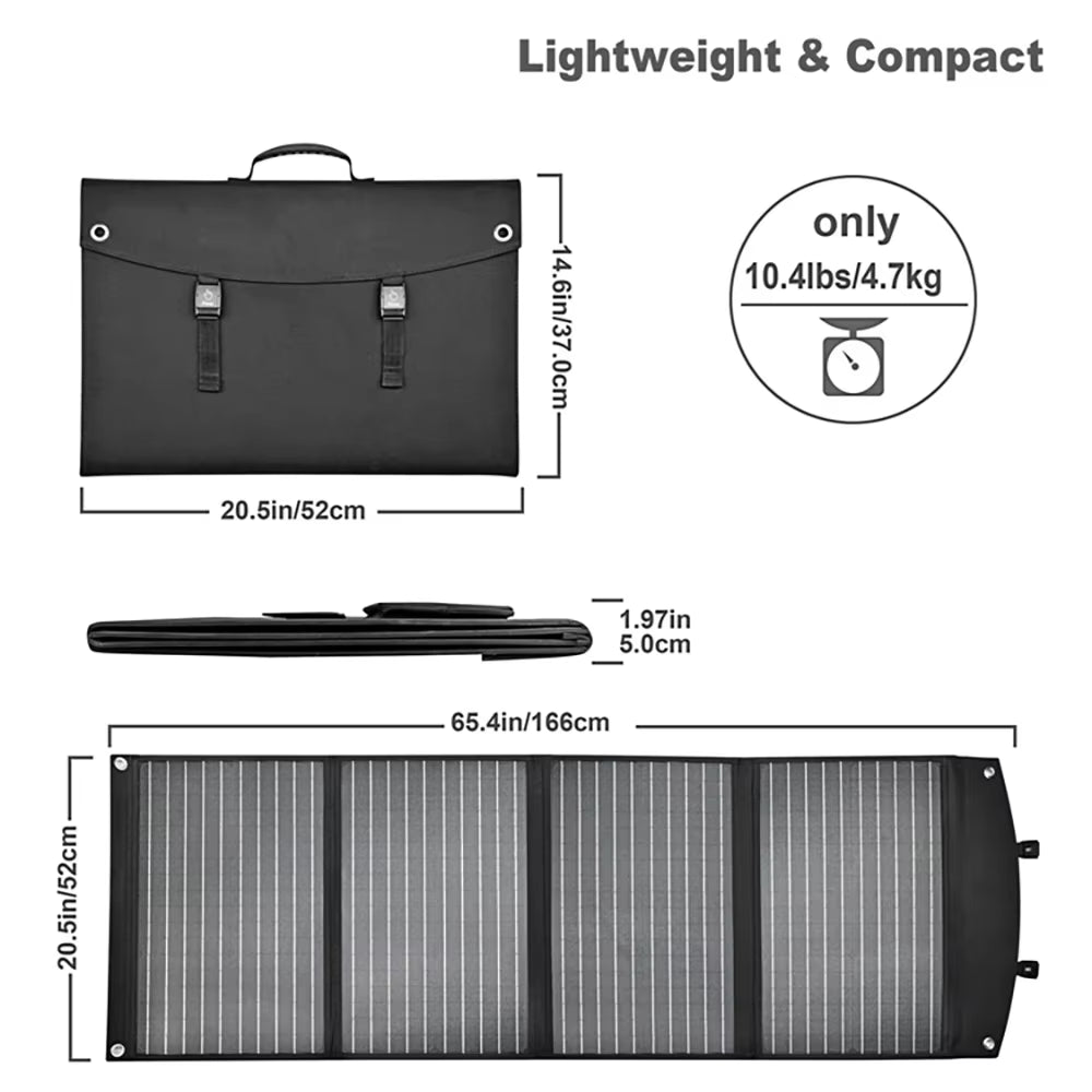 Solar Powered EV Charging Solutions Ebike Charger Panel 120W Portable Panels Scooter Eletrica Electrique Velo