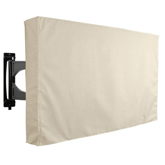 TV Weather and Dust Proof Outdoor TV Cover Beige 70 "75" 40 "46" 50 "55" 60 "65" Protective TV Screen Garden Patio Outdoor TV