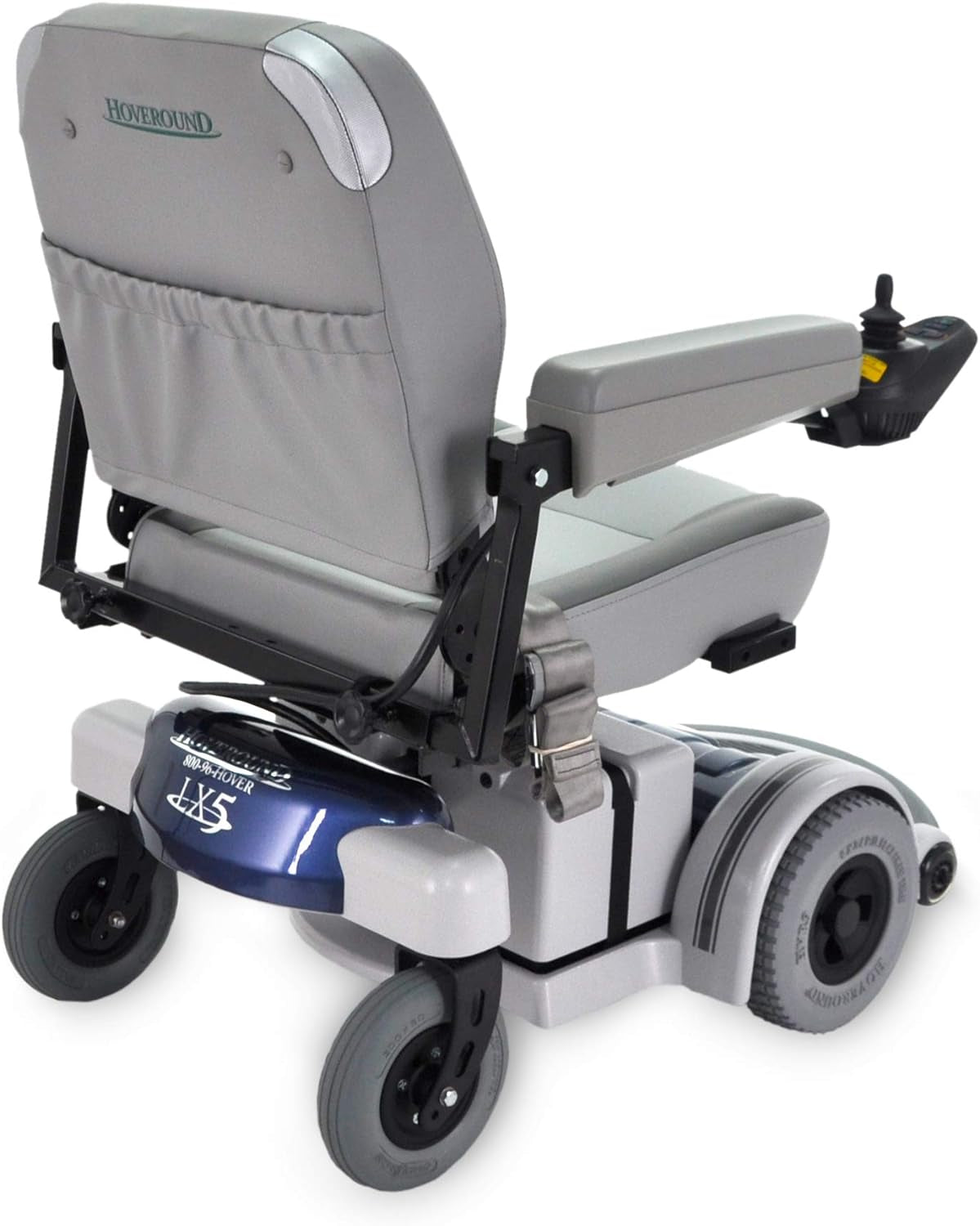 Electric Wheelchair - Motorized Power Chair and Mobility Scooter | LX-5 Blue Trim, 17-Inch Reclining Adult Seat