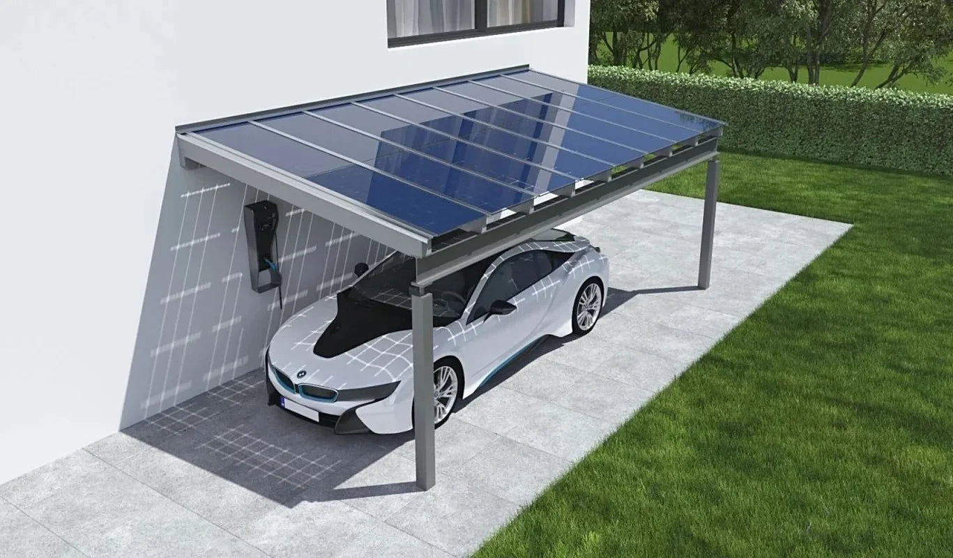 2 Parking Space 5Kw Carport Solar System for Home