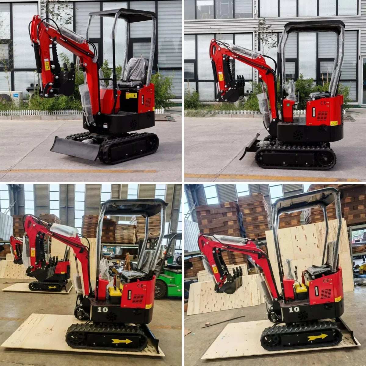 USA STOCK 1 Ton Mini Excavator Agricultural Hydraulic Small Excavators 1000 Kg with Crawler Digger Door to Door Delivery