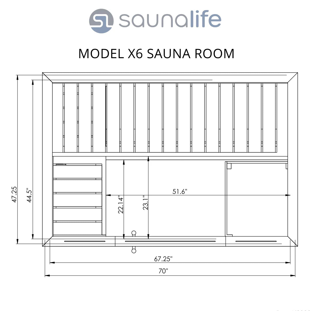 Saunalife 4 Person Traditional Indoor Sauna | Model X6