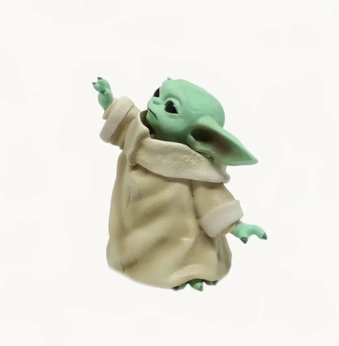 Star War Mandalorian Little Baby YODA Statue 8Cm Figure Toys