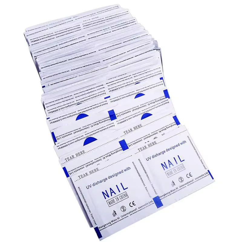 50/100Pcs Degreaser for Nails Gel Nail Polish Remover Disposable Nail Remover Tool Nails Gel Nail Polish Remover Wipes